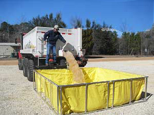 open top frame dump tank